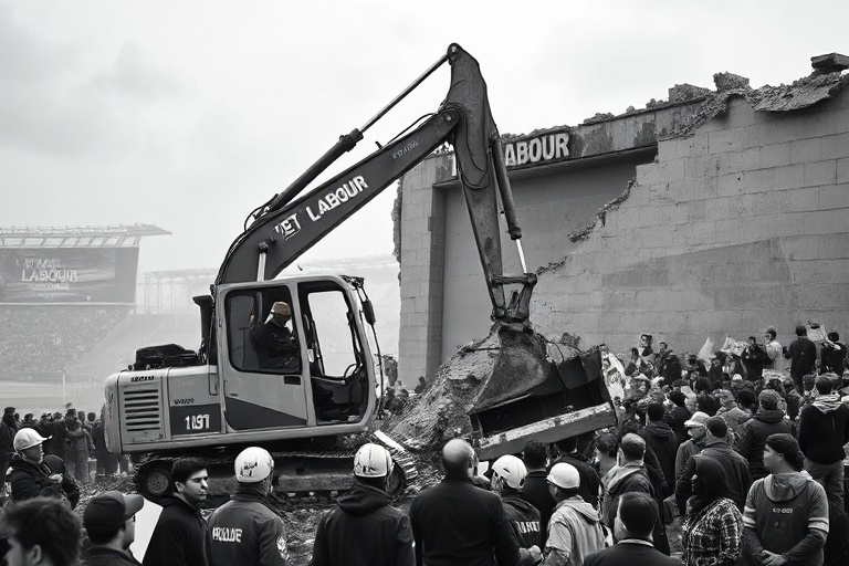 Malta Labour’s Stadium Wall Demolished Without Permit