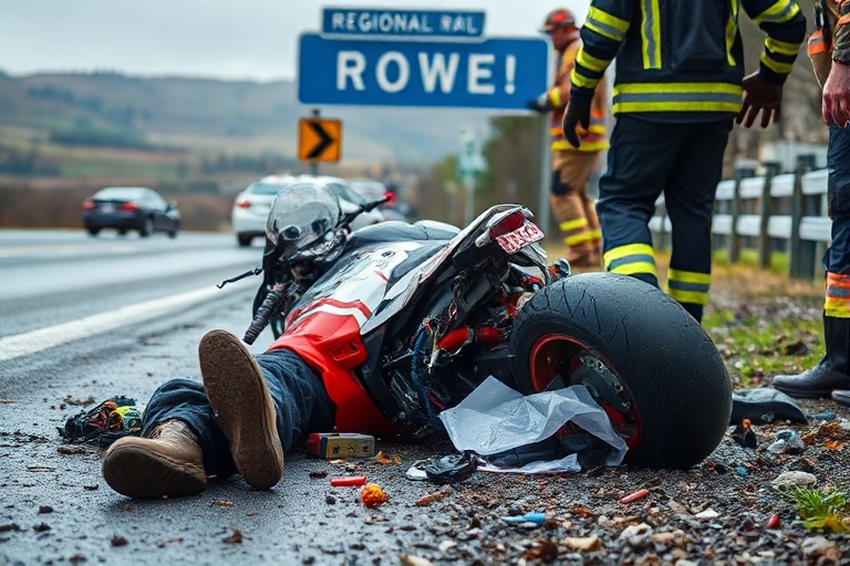 Malta Motorcyclist Hurt in Regional Road Crash