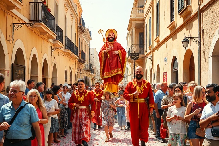Malta Għajnsielem’s Red and White Spectacle: The Feast of St Anthony of Padua