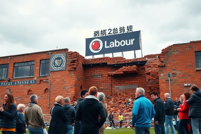 Malta Stadium Wall Dismantled Without Permit Ahead of Labour Meeting