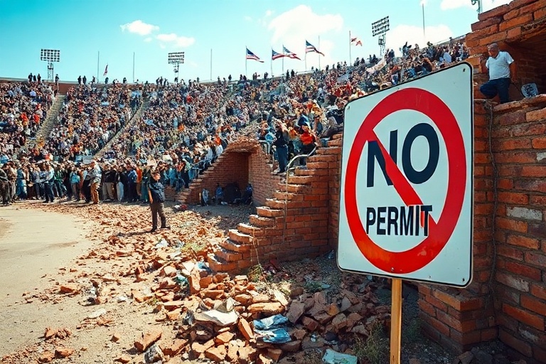 Malta Labour Dismantles Stadium Wall Without Permit