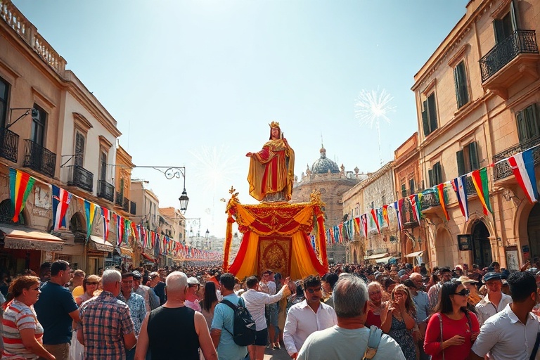 Malta Għajnsielem’s St Anthony Feast: A Sea of Red and Gold
