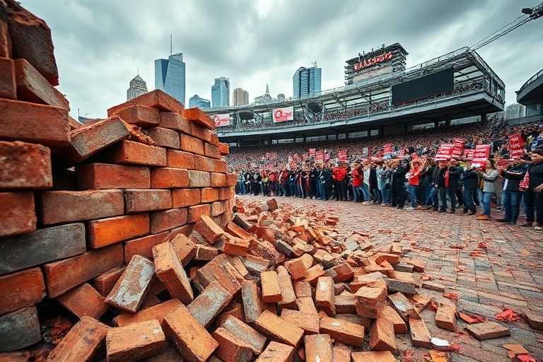 Malta Labour Dismantles Stadium Wall Without Permit