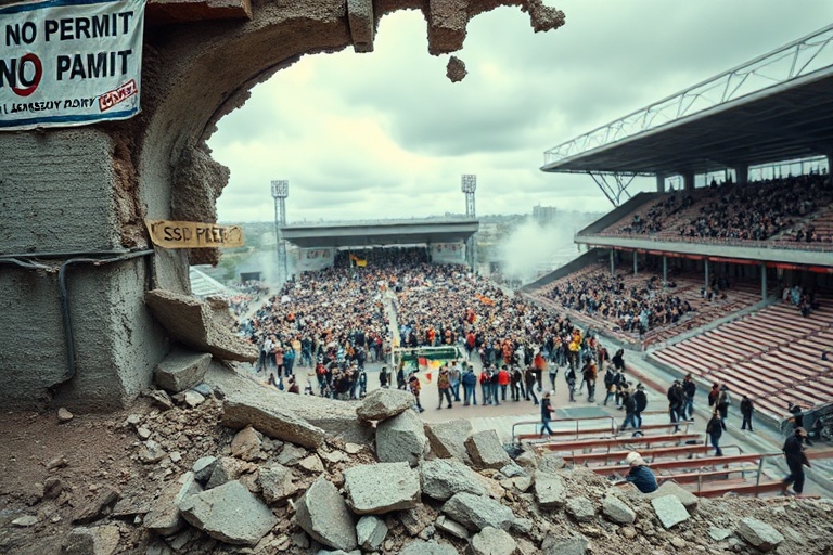 Malta Labour Dismantles Stadium Wall Without Permit
