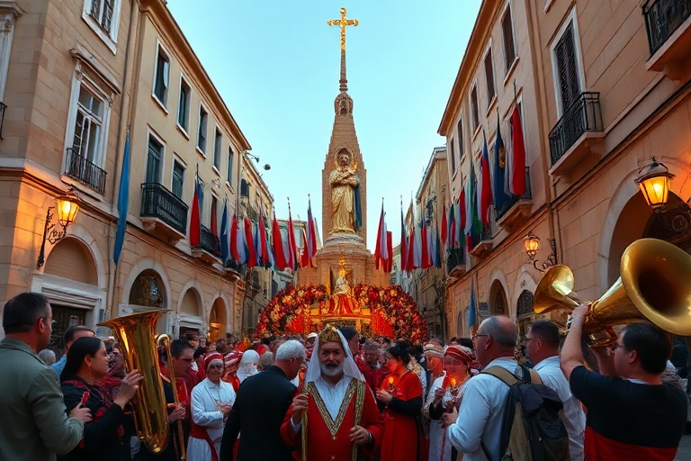 Malta Għajnsielem’s Red and White Spectacle: The Feast of St Anthony of Padua