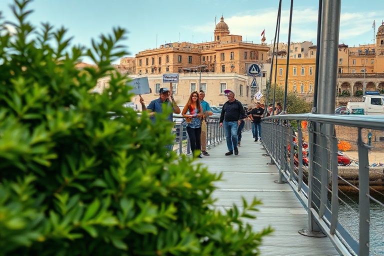 Malta Msida Residents Challenge Pedestrian Bridge Plans