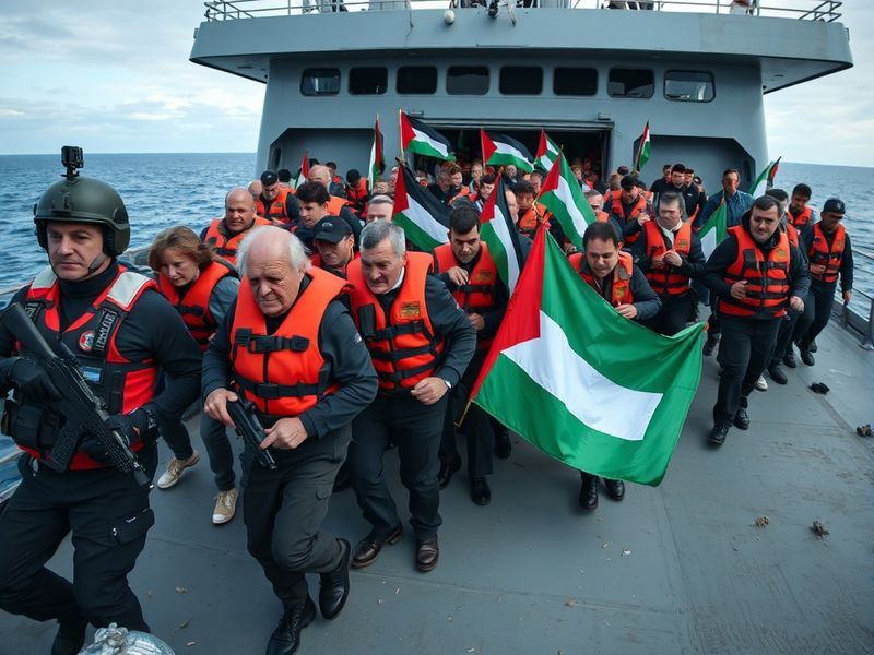 Malta Israel Arrests 175 Activists Far from Gaza Flotilla Route