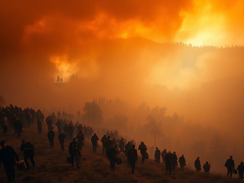 Malta Tuscany Wildfire Smoke Reaches Malta