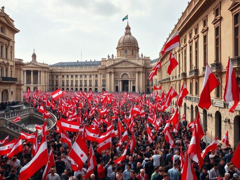 Malta Thousands Flood Valletta in Red and White for High-Stakes May Day Rally