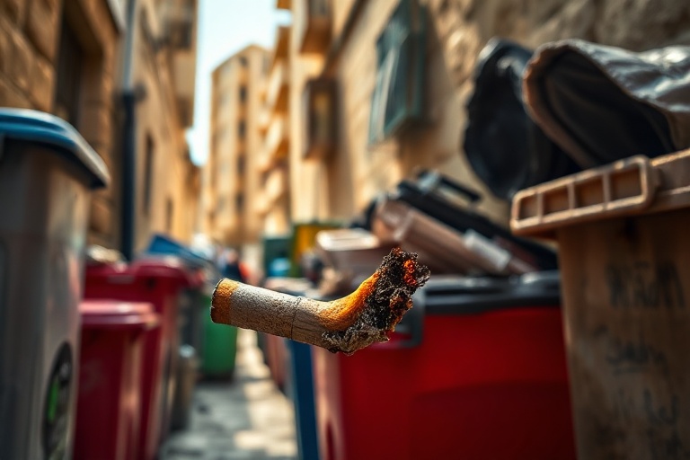 Malta Cigarette Butt Blaze: The Unseen Danger in Our Bins