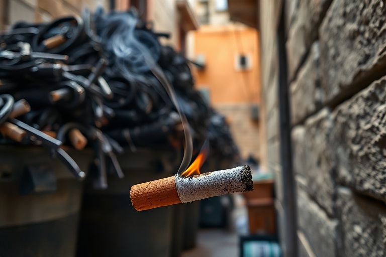 Malta Cigarette Butt Sparks Major Bin Fire in Swieqi
