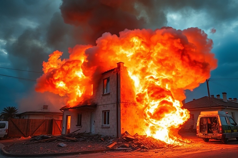 Malta Explosion, Fire Engulfs Birkirkara House