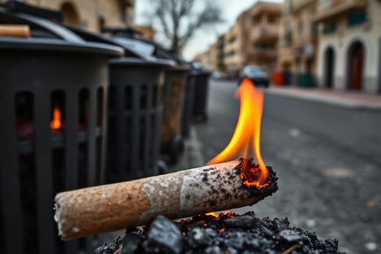 Malta Cigarette Butt Sparks Fire in Swieqi