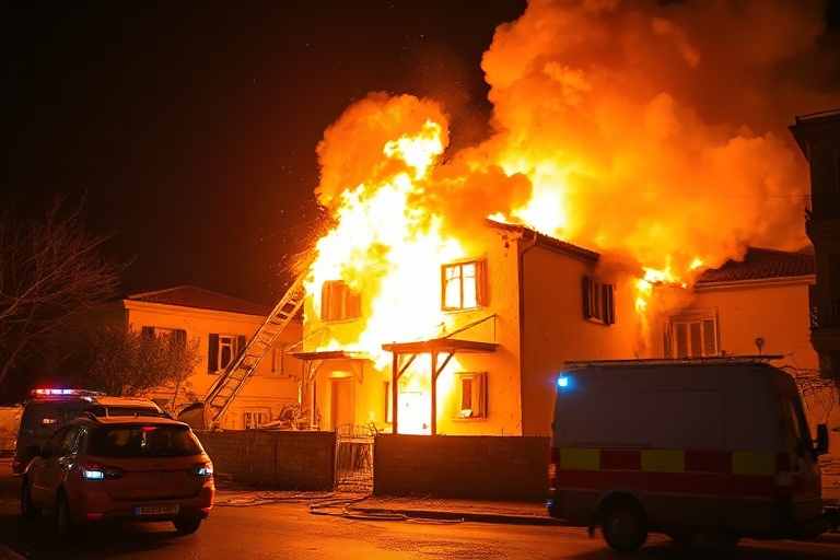 Malta Explosion, Fire Devastates Birkirkara House