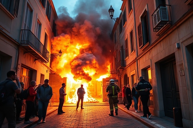 Malta Birkirkara Blast: House Explodes, Fire Engulfs Neighbourhood