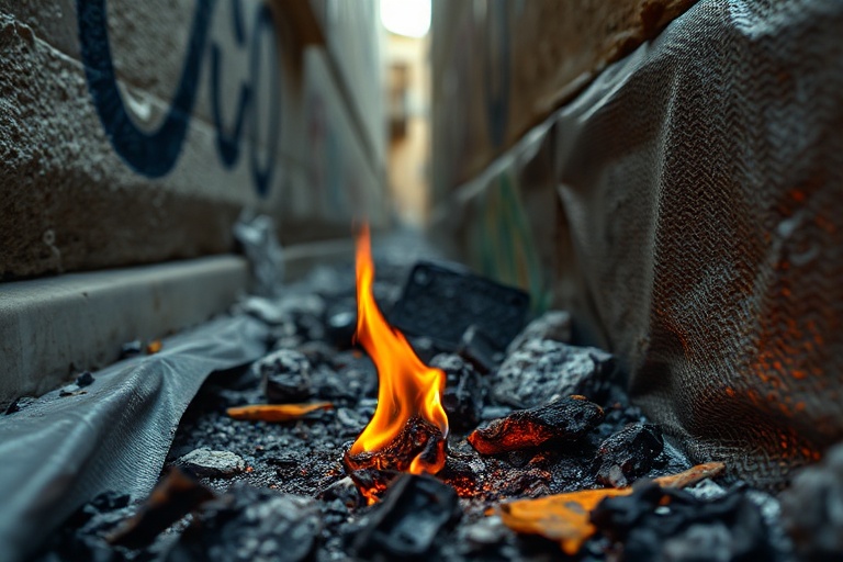Malta Cigarette Butt Sparks Swieqi Bin Blaze
