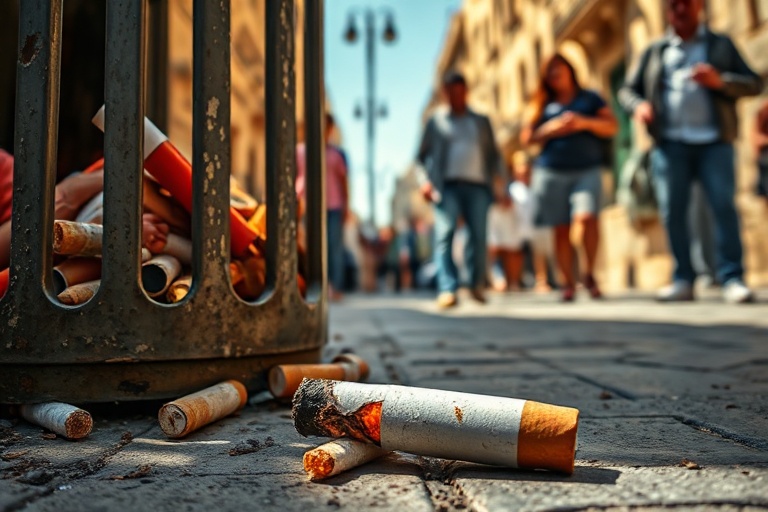 Malta Cigarette Butt Sparks €300 Fire in Swieqi