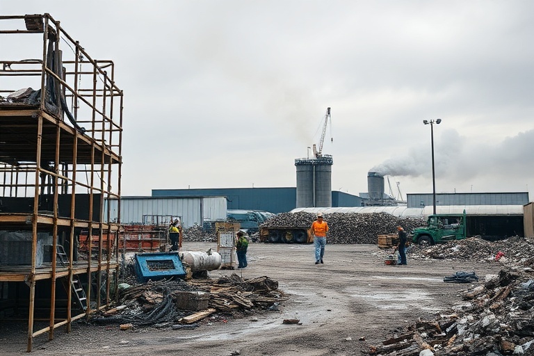 Malta Birkirkara Recycling Plant Scaffolding Collapse Injures Workers