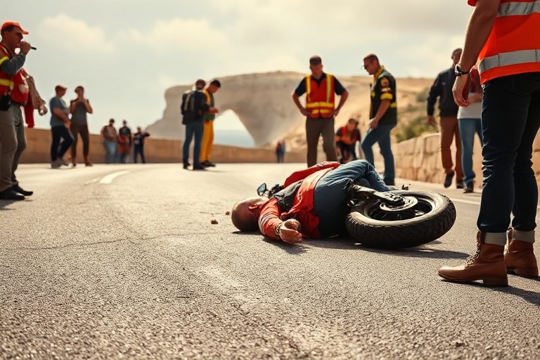 Malta Gozo Collision: Motorcyclist Injured