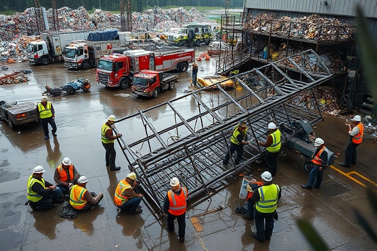 Malta Scaffolding Collapse Injures Workers at Birkirkara Recycling Facility