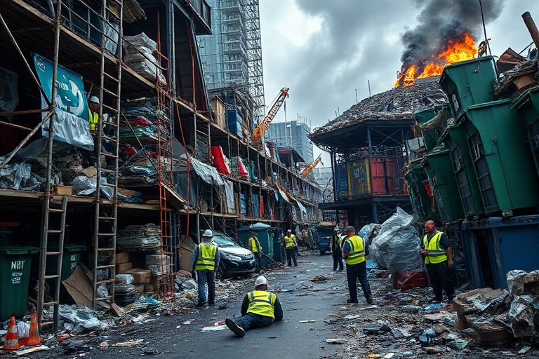 Malta Scaffolding Collapse Injures Workers at Birkirkara Recycling Plant