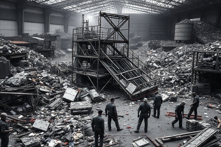 Malta Birkirkara Recycling Facility Scaffolding Collapse Injures Workers