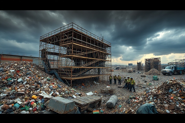 Malta Malta Recycling Facility Scaffolding Collapse Injures Workers