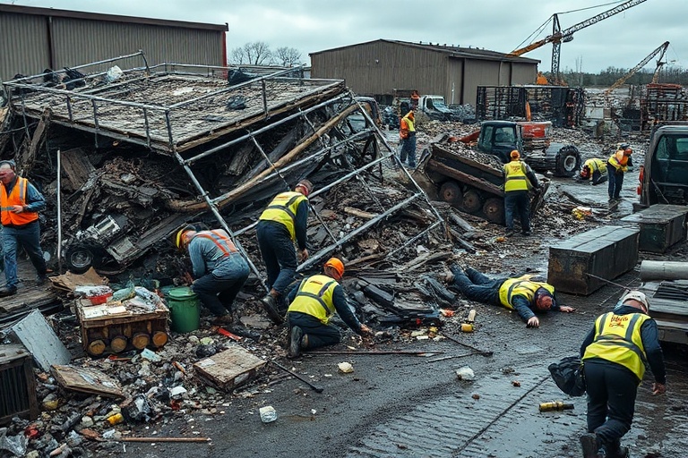 Malta Scaffolding Collapse Injures Workers at Birkirkara Recycling Facility