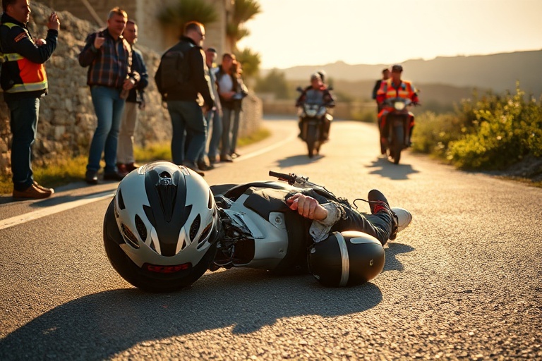 Malta Gozo Biker Hospitalised After Victoria Crash