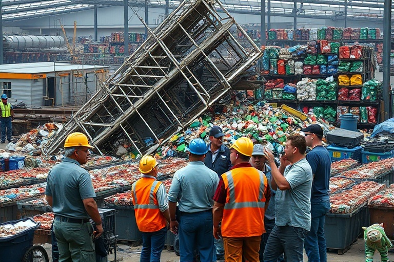 Malta Scaffolding Collapse Injures Workers at Birkirkara Recycling Plant
