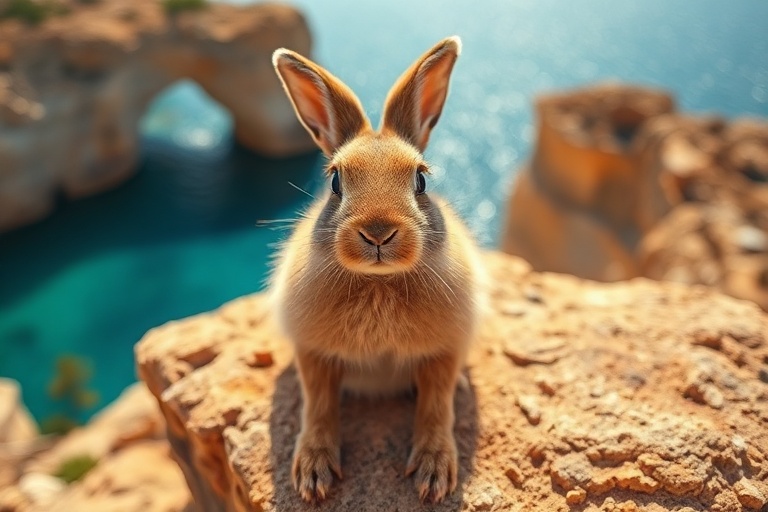 Malta Rabbit found in Gozo with four snapped legs