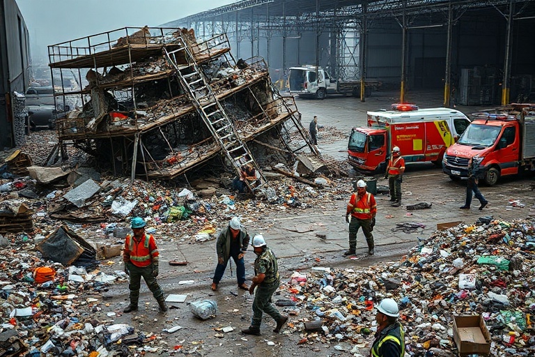 Malta Scaffolding Collapse Injures Workers at Birkirkara Recycling Facility