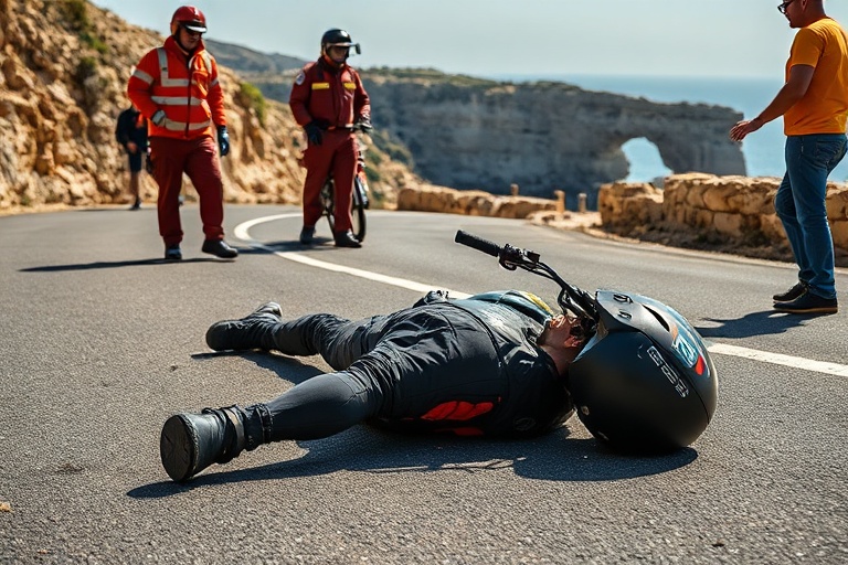 Malta Gozo Motorcycle Crash: Man Seriously Injured