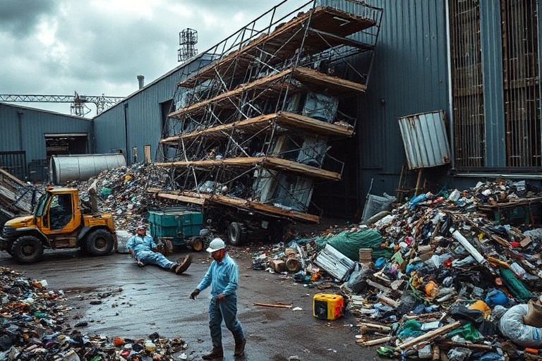 Malta Scaffolding Collapse Injures Workers at Birkirkara Recycling Facility