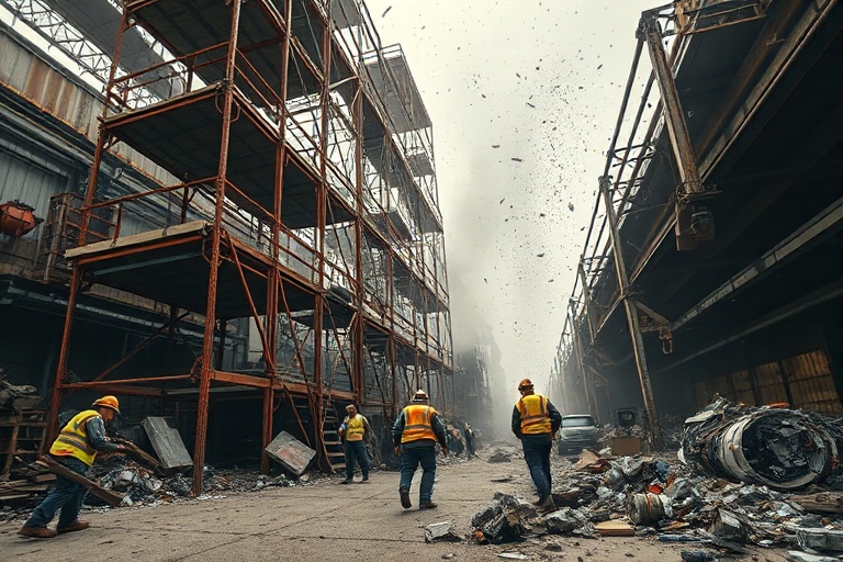 Malta Scaffolding Collapse Injures Workers at Birkirkara Recycling Plant