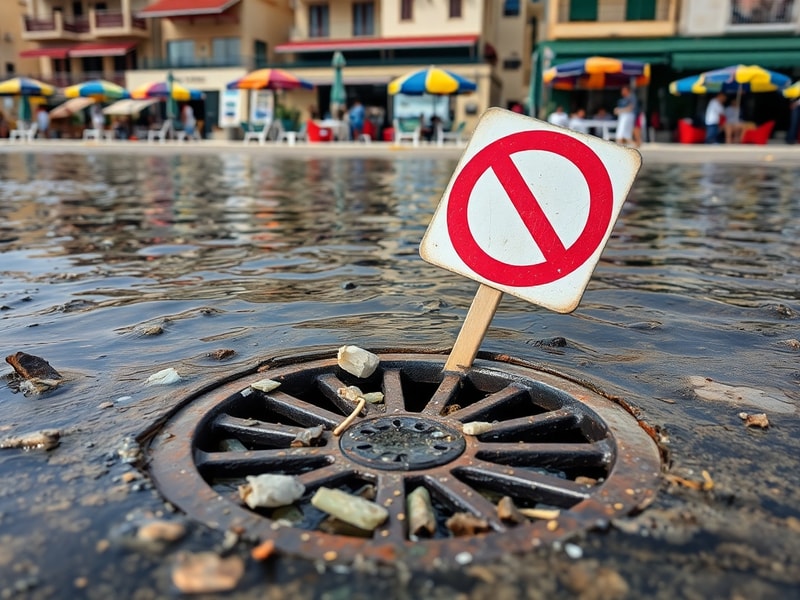 Malta Balluta Bay closed to swimmers after construction waste blocks sewer