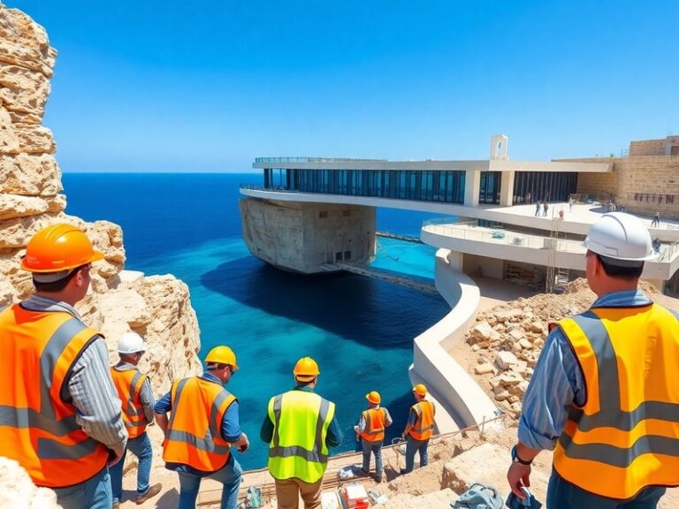 Malta Works at Għar Lapsi 'at an advanced stage', safety a 'top priority'