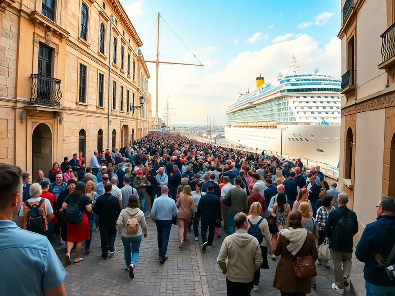 Malta ‘Neverending queues’ for Barrakka lift as two cruise liners docked in Valletta