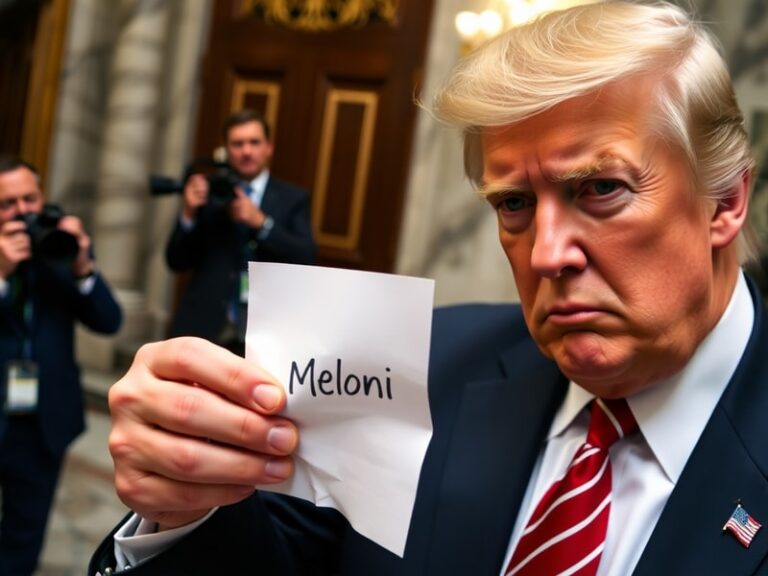 Malta Trump's claim that Meloni 'begged' for a photo sparks diplomatic crisis