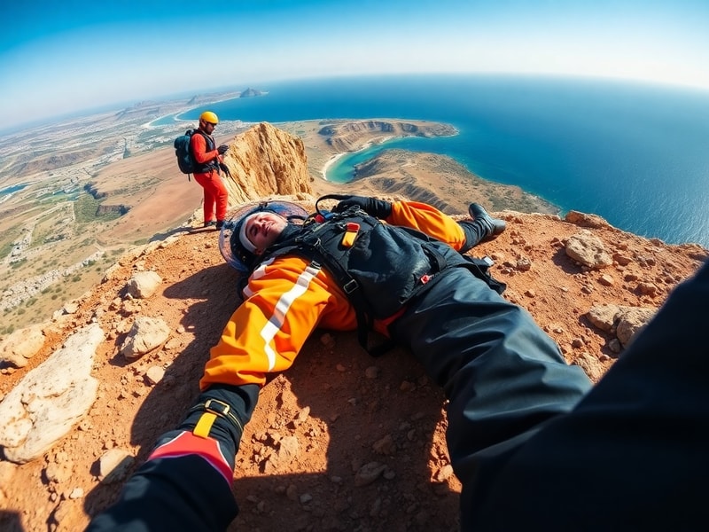 Malta Paraglider injured at Dingli Cliffs