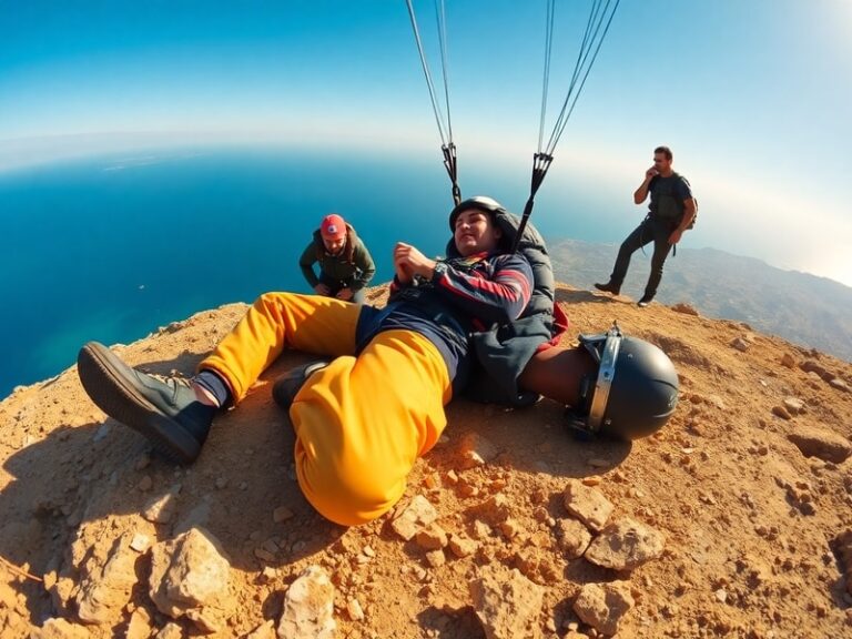 Malta Paraglider injured at Dingli Cliffs
