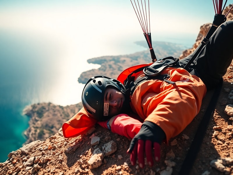 Malta Paraglider injured at Dingli Cliffs