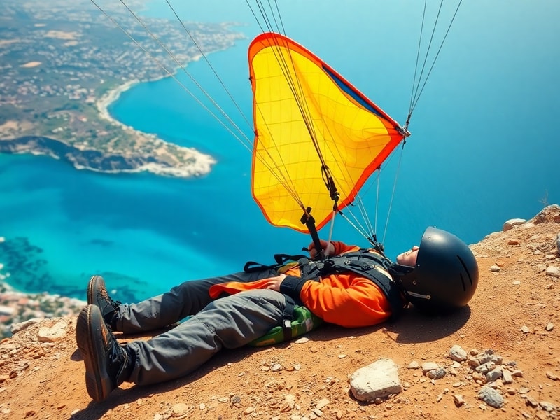Malta Paraglider injured at Dingli Cliffs