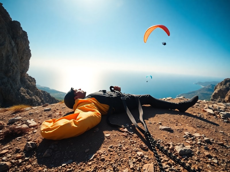 Malta Paraglider injured at Dingli Cliffs