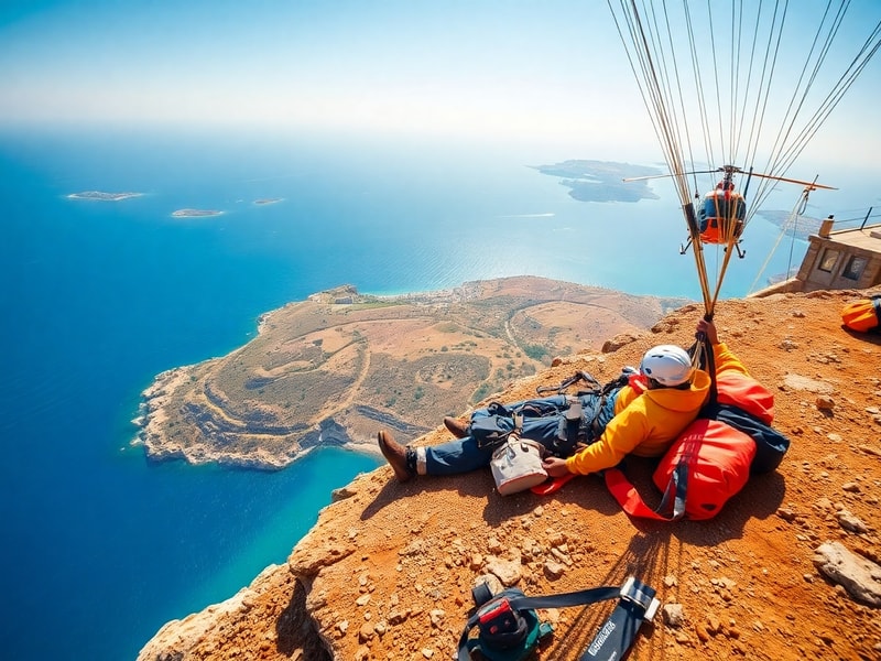 Malta Paraglider injured at Dingli Cliffs