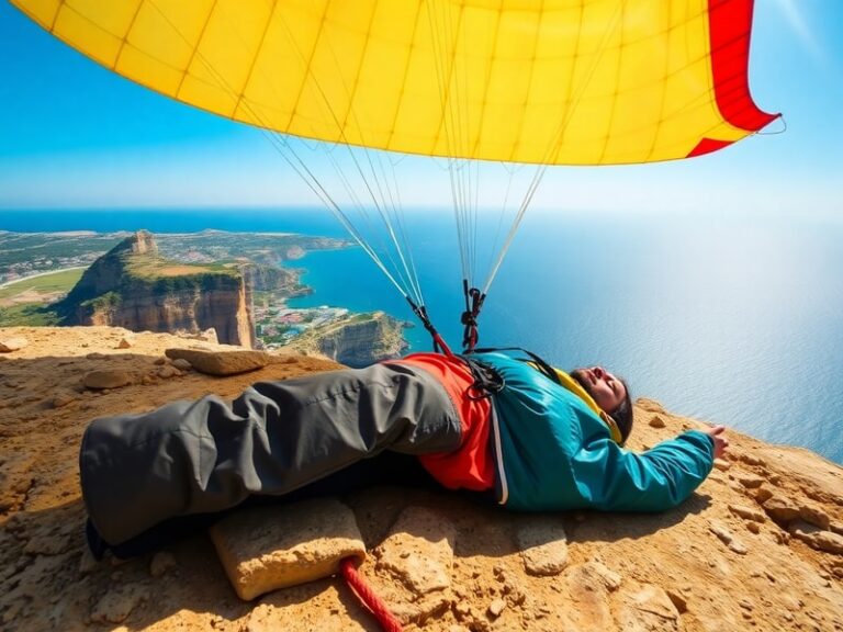 Malta Paraglider injured at Dingli Cliffs