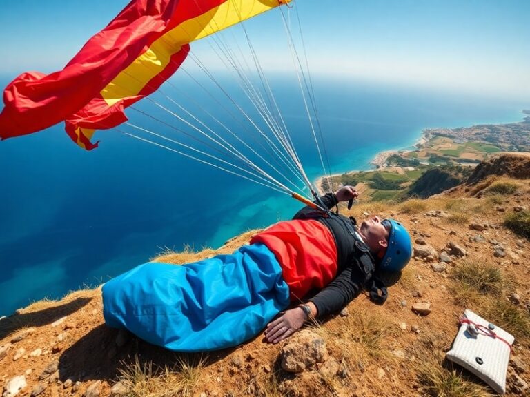 Malta Paraglider injured at Dingli Cliffs