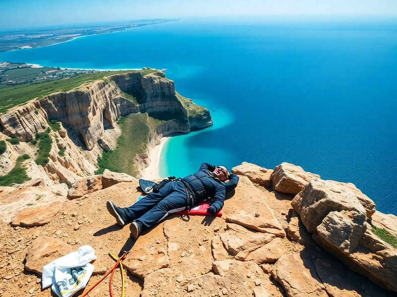 Malta Paraglider injured at Dingli Cliffs