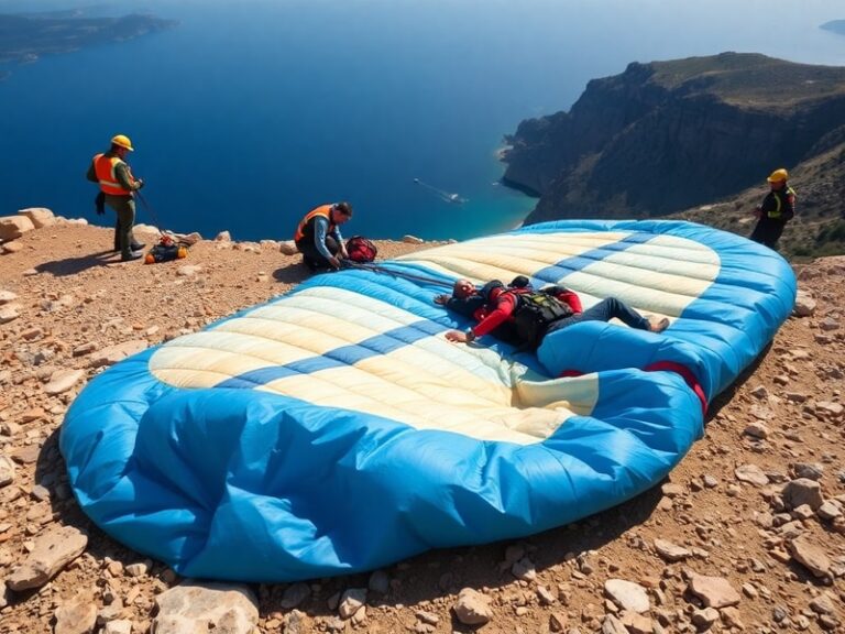 Malta Paraglider injured at Dingli Cliffs