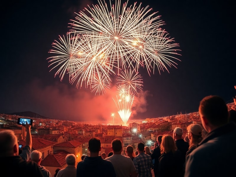Malta Mqabba fireworks enthusiasts say they set new record with 90-metre display